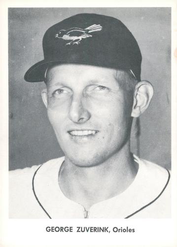 1958 Jay Publishing Baltimore Orioles Set A #NNO George Zuverink Front
