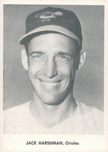 1958 Jay Publishing Baltimore Orioles Set C #NNO Jack Harshman Front