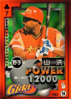 1997 Taiwan Major League Power Card #082 Sam Horn Front