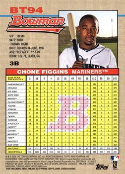 2010 Bowman - 1992 Throwbacks #BT94 Chone Figgins Back
