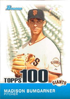 2010 Bowman - Topps 100 Prospects #TP32 Madison Bumgarner Front