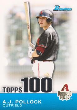 2010 Bowman - Topps 100 Prospects #TP78 A.J. Pollock Front