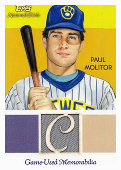 2010 Topps National Chicle - Relics #NCR-PM Paul Molitor Front