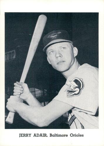 1963 Jay Publishing Baltimore Orioles #NNO Jerry Adair Front