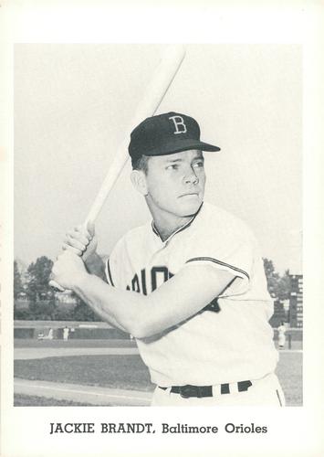 1964 Jay Publishing Baltimore Orioles #NNO Jackie Brandt Front