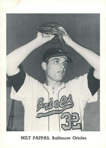 1964 Jay Publishing Baltimore Orioles #NNO Milt Pappas Front