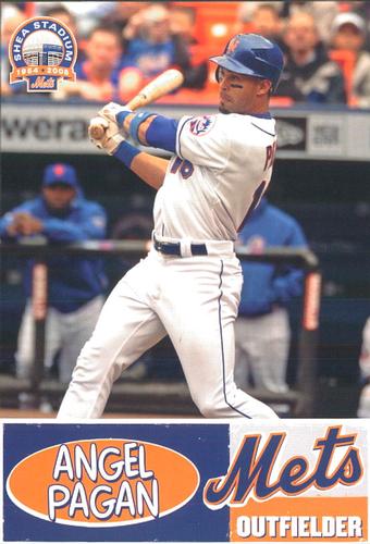 2008 New York Mets Summer at Shea Photocards #17 Angel Pagan Front