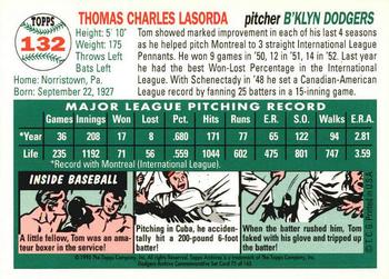 1995 Topps Archives Brooklyn Dodgers #75 Tom Lasorda Back