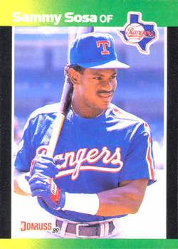 1989 Donruss Baseball's Best #324 Sammy Sosa Front