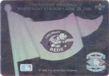 1992 Upper Deck - Heroes of Baseball Pennant Holograms #NNO Cincinnati Reds Front