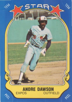 1981 Fleer Star Stickers #123 Andre Dawson Front