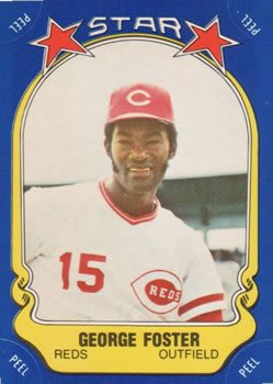 1981 Fleer Star Stickers #41 George Foster Front