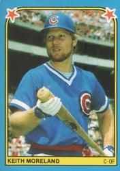 1983 Fleer Star Stickers #125 Keith Moreland Front