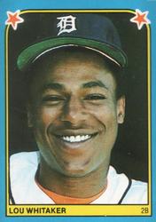 1983 Fleer Star Stickers #249 Lou Whitaker Front