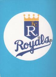 1983 Fleer Star Stickers #NNO Kansas City Royals Checklist Front