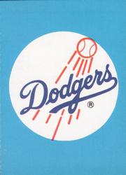 1983 Fleer Star Stickers #NNO Los Angeles Dodgers Checklist Front