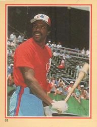 1984 Fleer Star Stickers #25 Andre Dawson Front