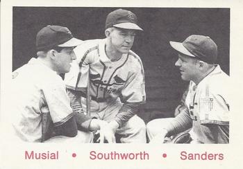 1975 TCMA 1942-1946 St. Louis Cardinals #NNO Stan Musial / Billy Southworth / Ray Sanders Front