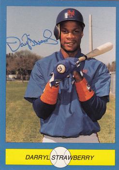 1989 Pacific Cards & Comics Signature (unlicensed) #1 Darryl Strawberry Front