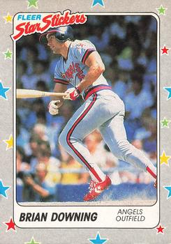 1988 Fleer Star Stickers #11 Brian Downing Front