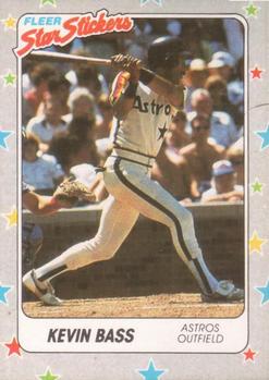 1988 Fleer Star Stickers #85 Kevin Bass Front
