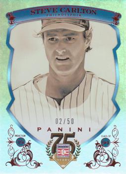 2014 Panini Hall of Fame 75th Year Anniversary - Blue Frame Red #74 Steve Carlton Front