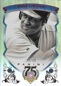 2014 Panini Hall of Fame 75th Year Anniversary - Blue Frame Red #90 Tony Gwynn Front
