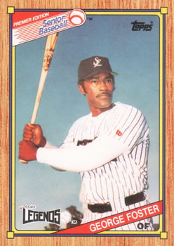 1989 Topps Senior League #1 George Foster Front