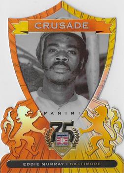 2014 Panini Hall of Fame 75th Year Anniversary - Crusades Orange Die Cut #86 Eddie Murray Front