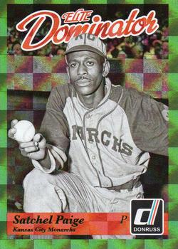 2014 Panini Hall of Fame 75th Year Anniversary - Elite Dominator #34 Satchel Paige Front