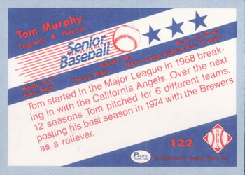 1990 Pacific Senior League #122 Tom Murphy Back