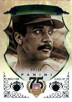 2014 Panini Hall of Fame 75th Year Anniversary - Green Frame Blue #93 Jim Rice Front