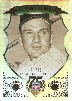 2014 Panini Hall of Fame 75th Year Anniversary - Green Frame Red #59 Harmon Killebrew Front