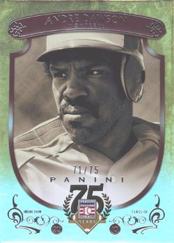 2014 Panini Hall of Fame 75th Year Anniversary - Base Red Frame #94 Andre Dawson Front