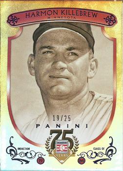 2014 Panini Hall of Fame 75th Year Anniversary - Red Frame Blue #59 Harmon Killebrew Front