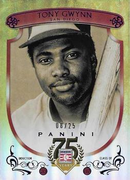 2014 Panini Hall of Fame 75th Year Anniversary - Red Frame Blue #90 Tony Gwynn Front