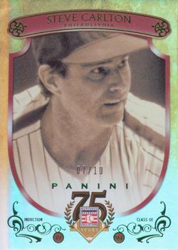 2014 Panini Hall of Fame 75th Year Anniversary - Red Frame Green #74 Steve Carlton Front