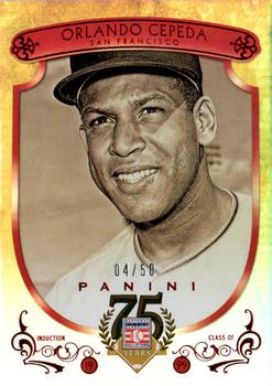 2014 Panini Hall of Fame 75th Year Anniversary - Red Frame Red #81 Orlando Cepeda Front