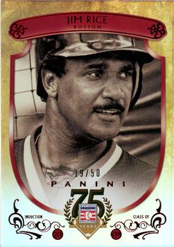 2014 Panini Hall of Fame 75th Year Anniversary - Red Frame Red #93 Jim Rice Front