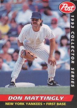 1993 Post Cereal #12 Don Mattingly Front