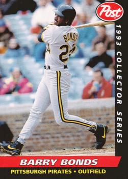 1993 Post Cereal #15 Barry Bonds Front