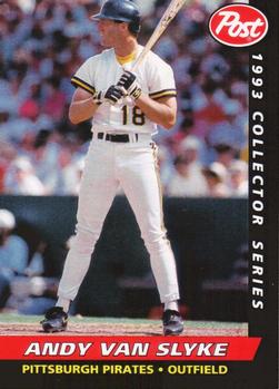 1993 Post Cereal #27 Andy Van Slyke Front