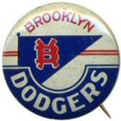 1950 American Nut & Chocolate Co. Team Pins (PR3-8) #NNO Brooklyn Dodgers Front