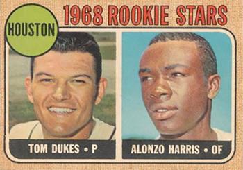 1968 Topps Venezuelan #128 Houston 1968 Rookie Stars (Tom Dukes / Alonzo Harris) Front