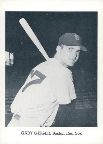 1963 Jay Publishing Boston Red Sox Set A #NNO Gary Geiger Front