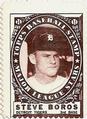 1961 Topps - Stamps #NNO Steve Boros Front