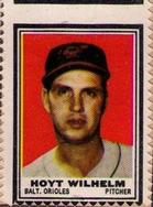 1962 Topps - Stamps #NNO Hoyt Wilhelm Front