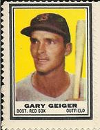 1962 Topps - Stamps #NNO Gary Geiger Front