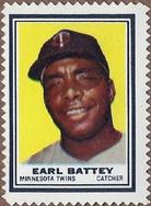 1962 Topps - Stamps #NNO Earl Battey Front