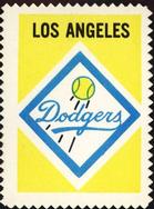 1962 Topps - Stamps #NNO Los Angeles Dodgers Logo Front